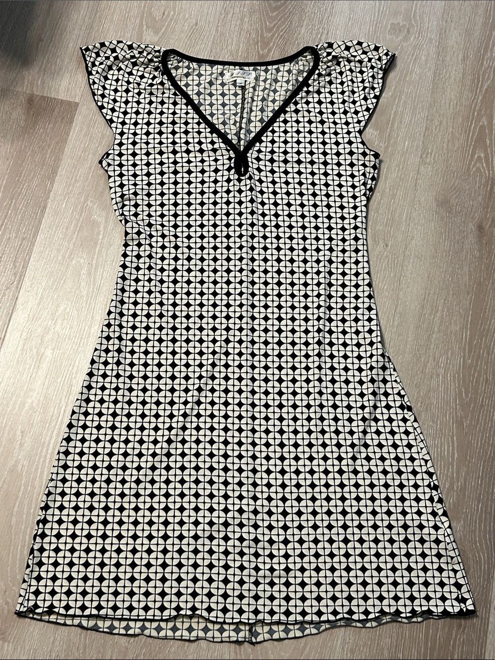 M.S.S.P Max Studio Specialty Products Geometric Patterned Flare Dress Sz Medium